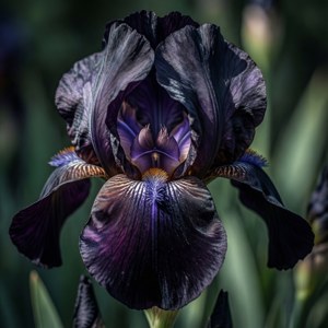 Mysterious Black Iris