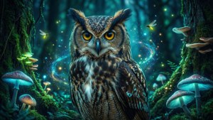 Mystic Forest Owl