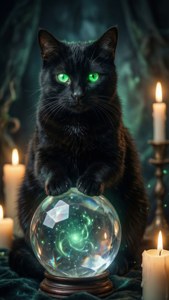 Mystical Crystal Cat
