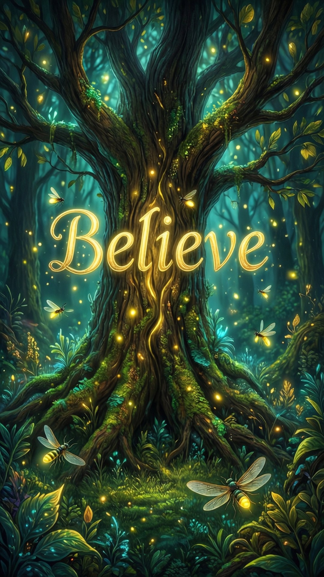 Mystical Forest Believe by Wallpapers.art Studio