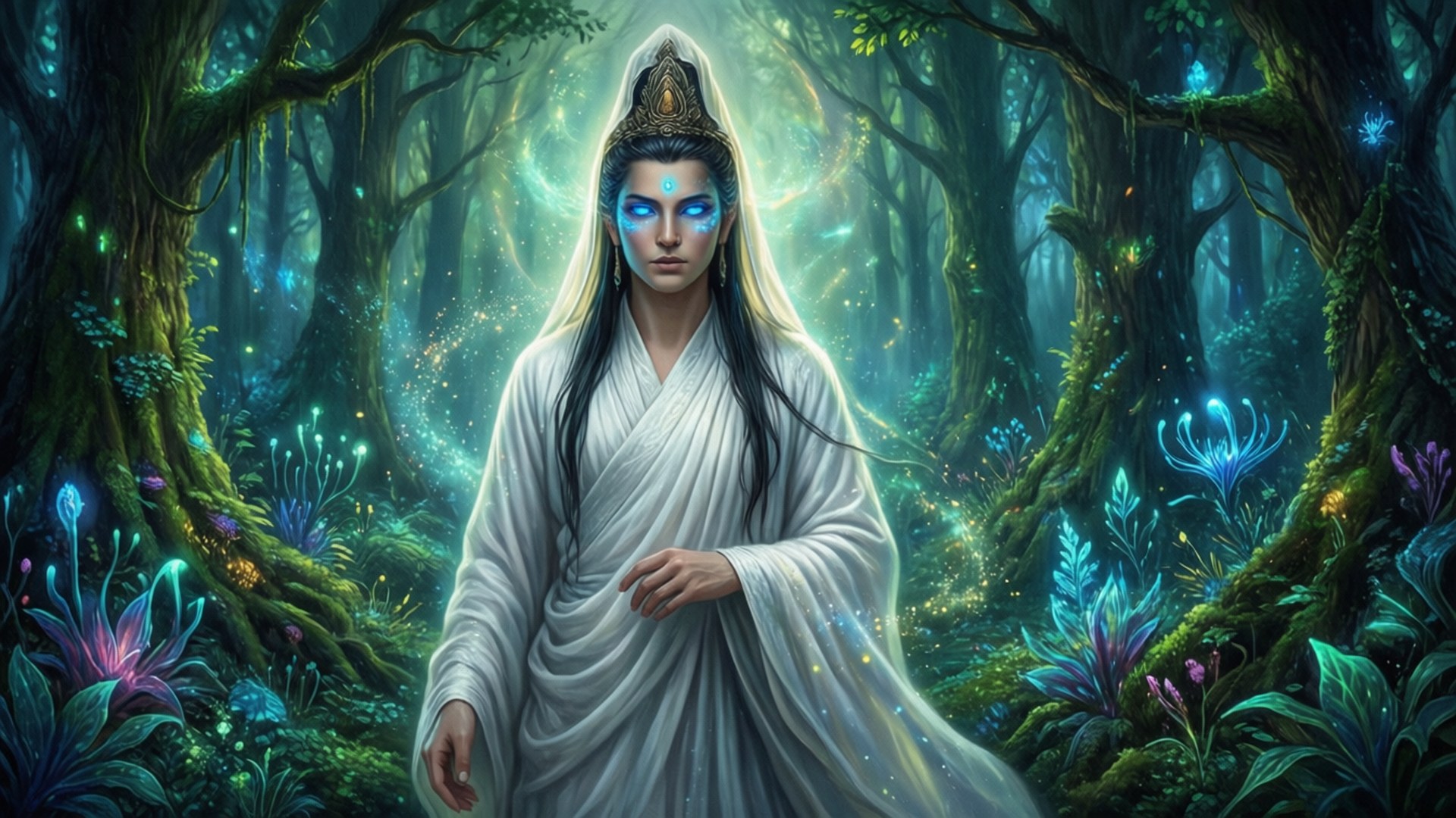 Mystical Forest Enchantment by Wallpapers.art Studio