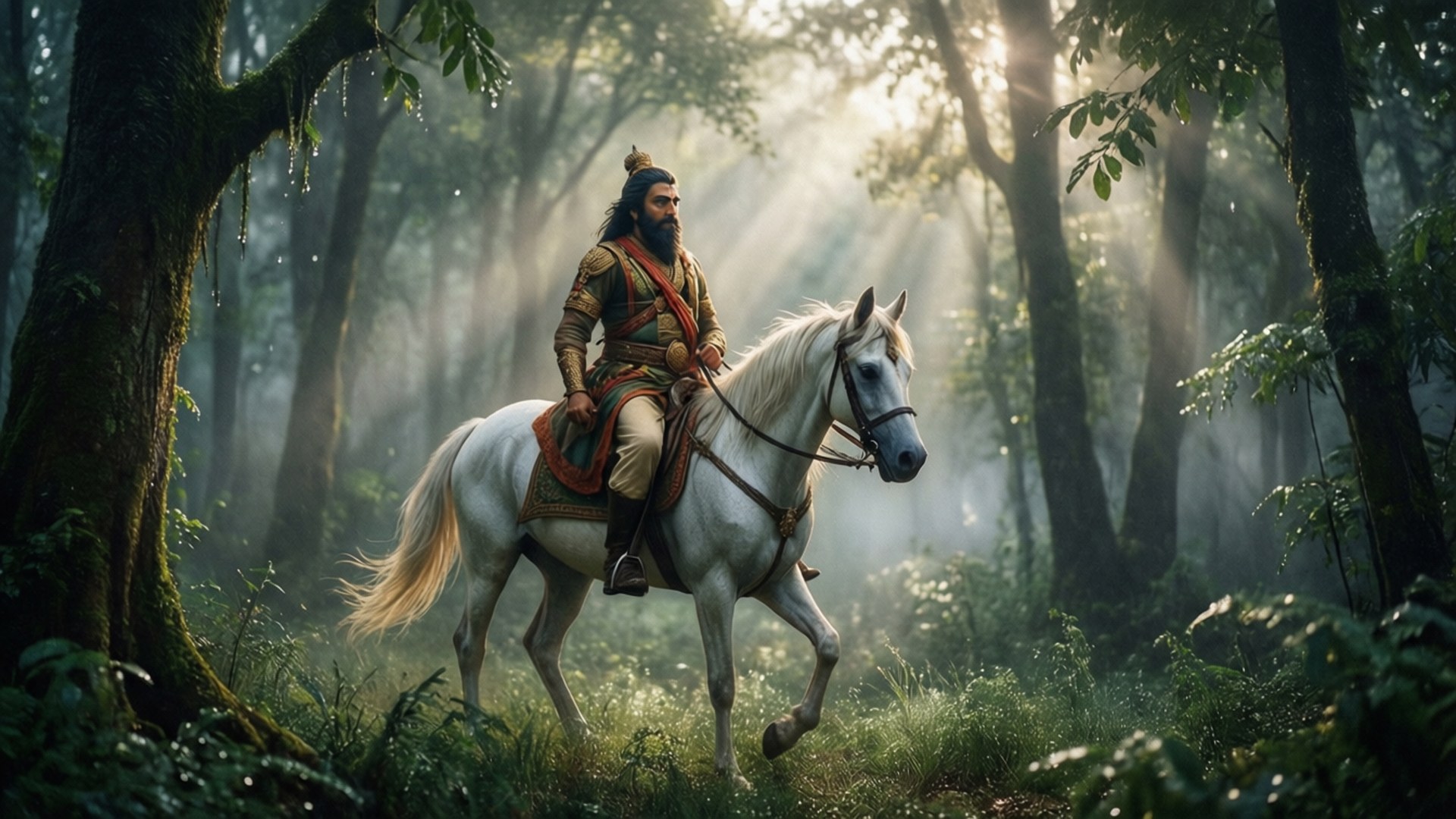 Mystical Forest Ride by Wallpapers.art Studio