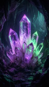 Mystical Glowing Crystals