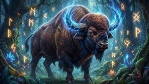 Mystical Horned Buffalo