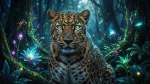 Mystical Night Leopard