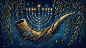 Mystical Shofar and Willows