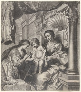 Mystieke huwelijk van heilige Catharina