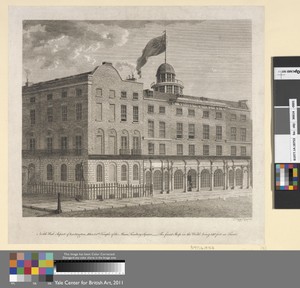 N. W. Aspect of Lackington, Allen & Co.'s Temple of the Muses, Finsbury Square