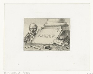 Naamkaartje van Mattheus Ignatius van Bree