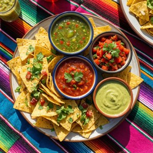 Nacho Dip Flat Lay
