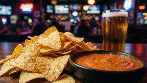 Nachos and Queso Dip