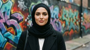 Nadia Street Art Confidence