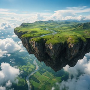 Namek Floating Rock View