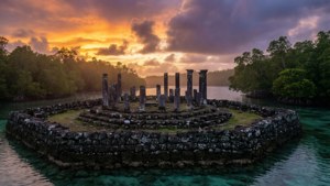 Nan Madol Sunset Ruins