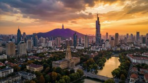 Nanjing Skyline Sunset