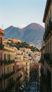 Naples Streets Vesuvius