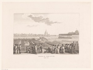Napoleon I Bonaparte en gevolg op Champ de Mai in 1815