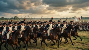 Napoleonic Charge at Dusk
