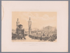 Napoleons rouwstoet trekt over de Pont de la Concorde