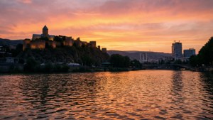 Narikala Fortress Sunset