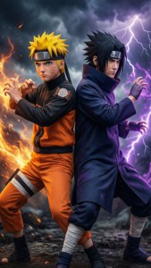 Naruto and Sasuke
