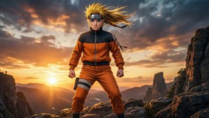 Naruto at Sunset