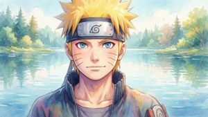 Naruto Serene by Lake