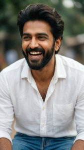 Natural Laugh Close-up