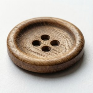 Natural Wood Button