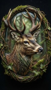 Nature Deer Cameo