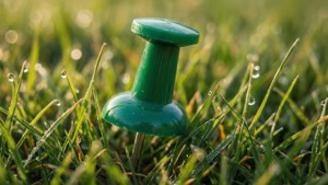 Nature Pin in Grass