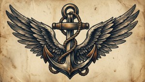 Nautical Anchor Wings