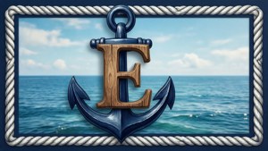 Nautical E Anchor