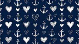 Nautical Hearts and Anchors