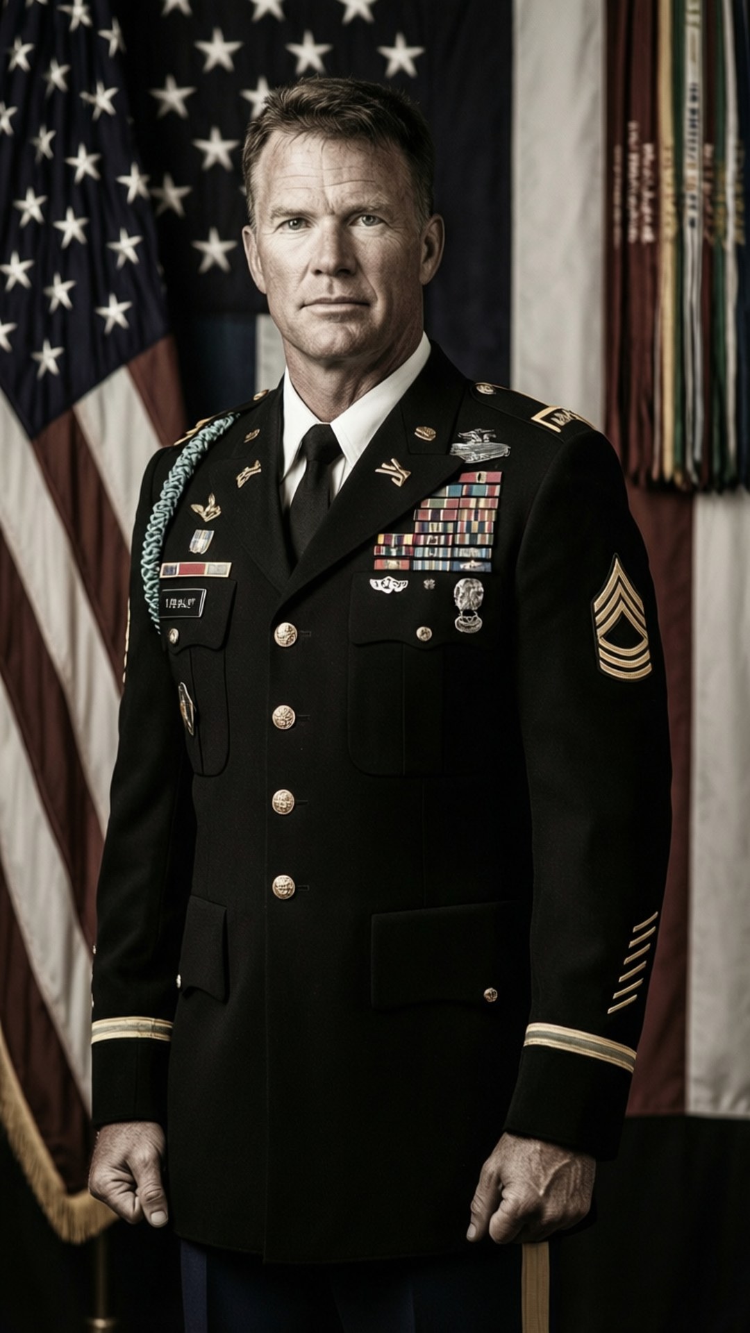 Navy Dress Blues Honor by Wallpapers.art Studio
