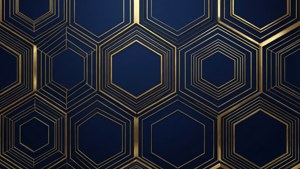 Navy Gold Geometry