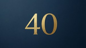 Navy Gold Minimal 40
