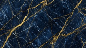 Navy Marble Gold Veins