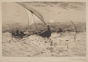 Neapolitan Fishing Boats Returning Home