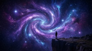 Nebula Cliff Silhouette