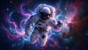 Nebula Floating Astronaut