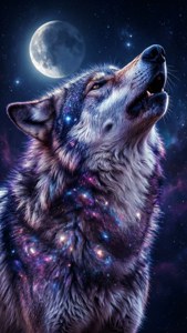 Nebula Howling Wolf