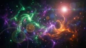 Nebula Lens Flare Swirl