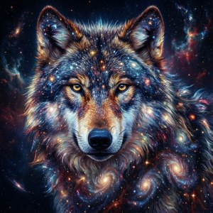 Nebula Wolf Abstraction