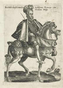 Nederlandse jonker te paard