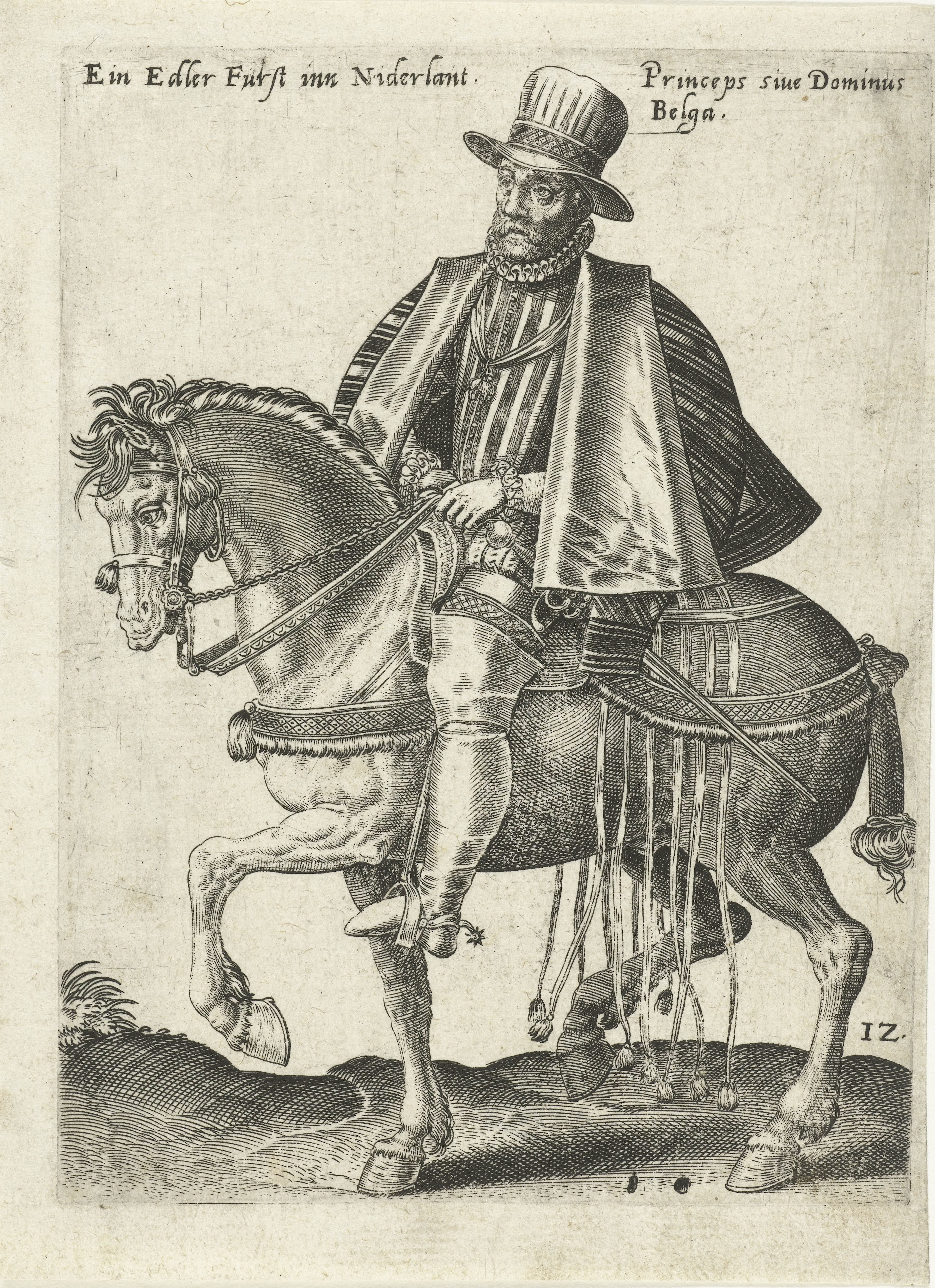 Nederlandse prins te paard by Abraham de Bruyn
