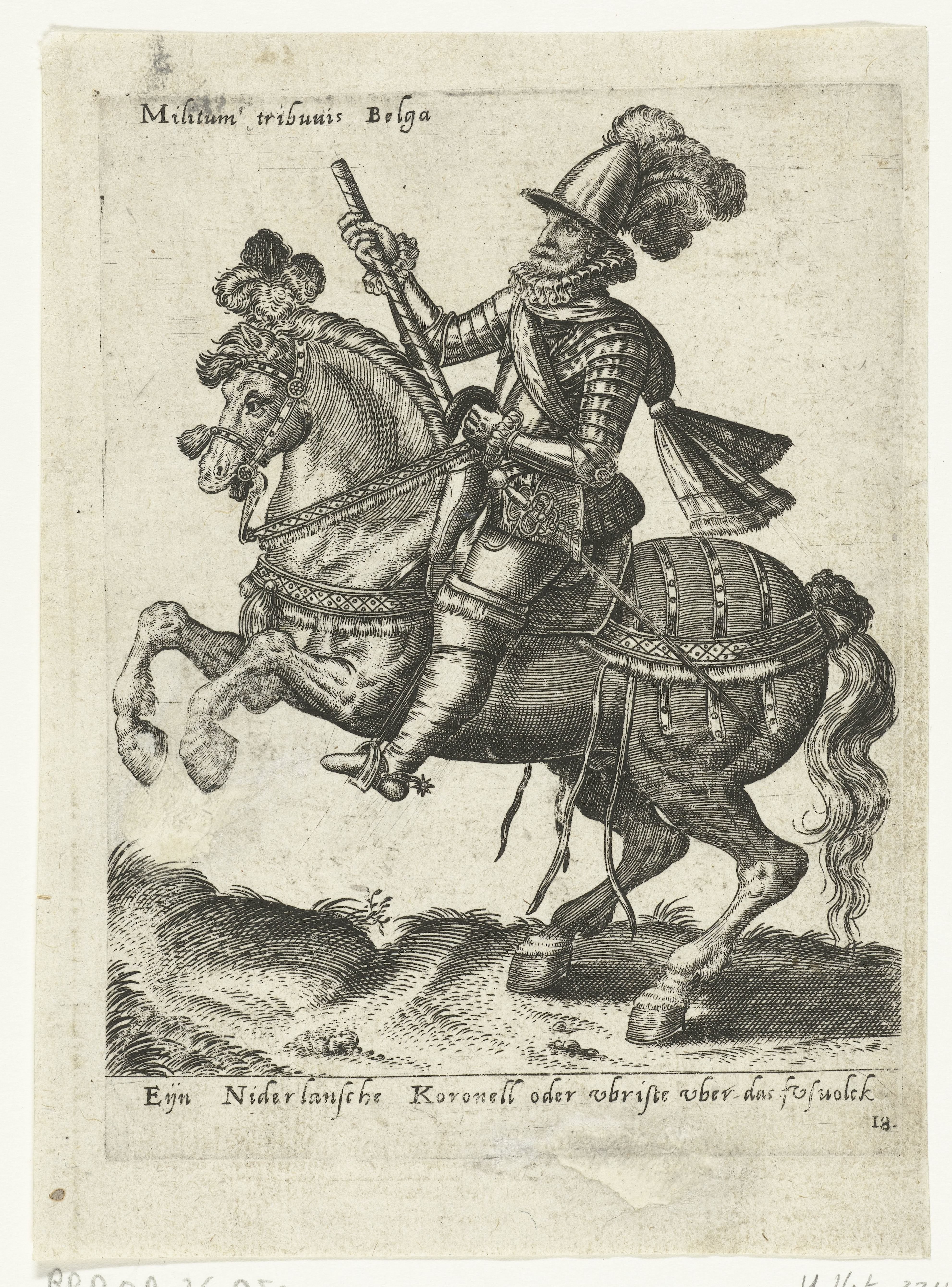 Nederlandse ruiter-commandant by Abraham de Bruyn