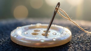 Needle and Pearl Button