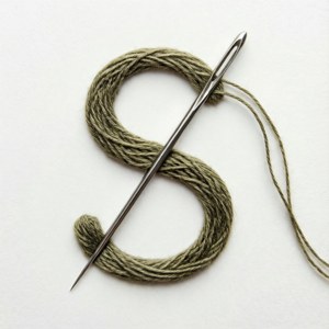 Needle Thread Letter S