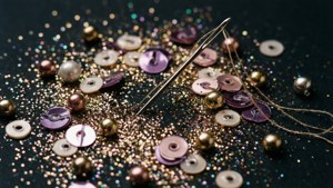 Needle with Sequins Glam